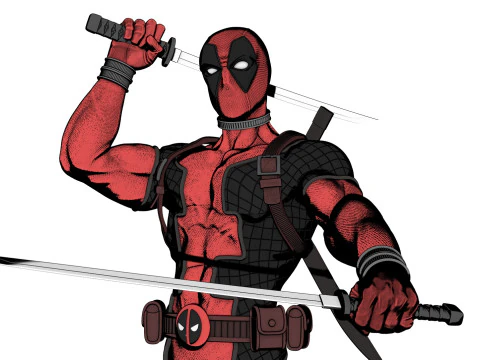 Deadpool 3D Print Model