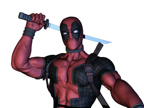 Deadpool 3D Print Model