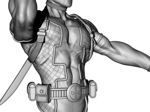Deadpool 3D Print Model