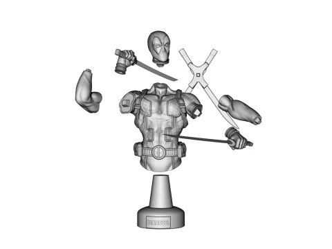 Deadpool 3D Print Model