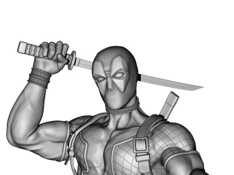 Deadpool 3D Print Model