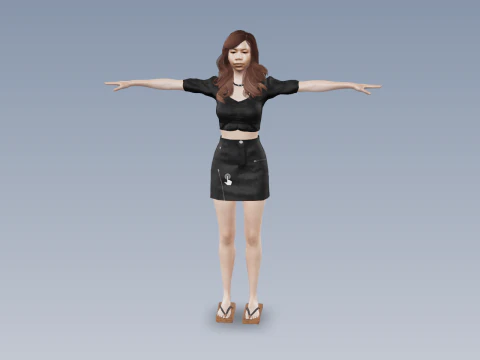 Sorella lingling Modello 3D