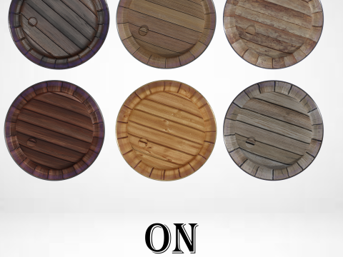 6 piece barrel Modelo 3D