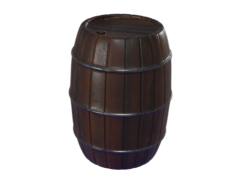 6 piece barrel Modelo 3D