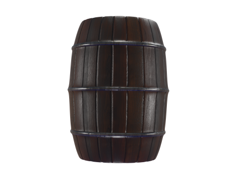 6 piece barrel Modelo 3D
