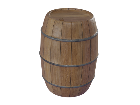 6 piece barrel Modelo 3D