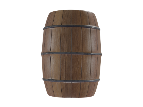 6 piece barrel Modelo 3D