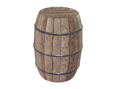 6 piece barrel Modelo 3D