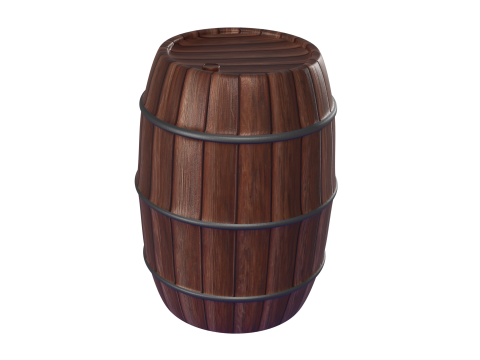 6 piece barrel Modelo 3D