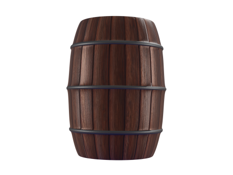 6 piece barrel Modelo 3D