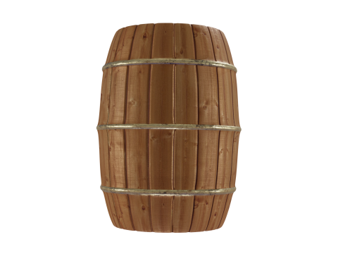6 piece barrel Modelo 3D