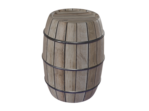 6 piece barrel Modelo 3D