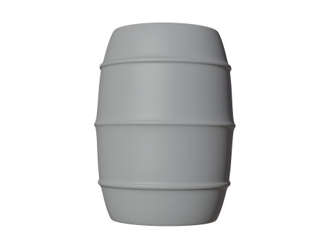 6 piece barrel Modelo 3D
