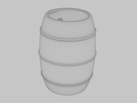 6 piece barrel Modelo 3D