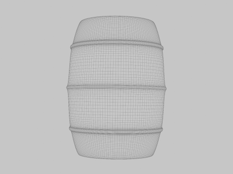 6 piece barrel Modelo 3D