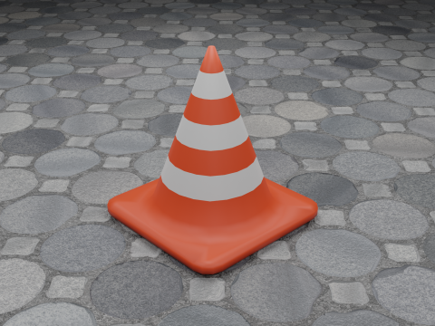 Traffic cone Low-poly 3D 모델