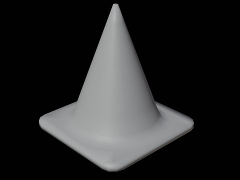 Traffic cone Low-poly 3D Модель