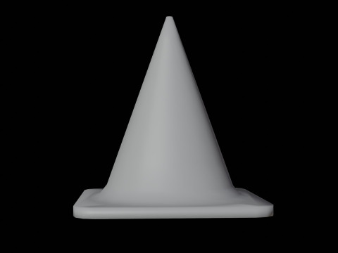 Traffic cone Low-poly 3D Модель