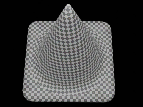 Stożek drogowy Low-poly Model 3D