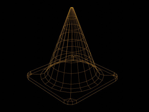 Traffic cone Low-poly 3D Модель