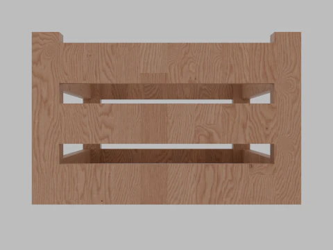 Holzkiste 3D Modell