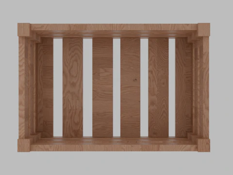 Holzkiste 3D Modell