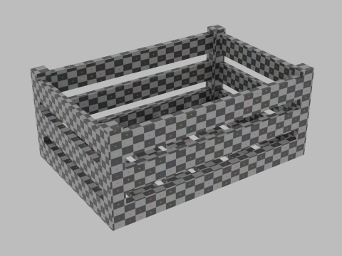 Wooden box 3Dモデル