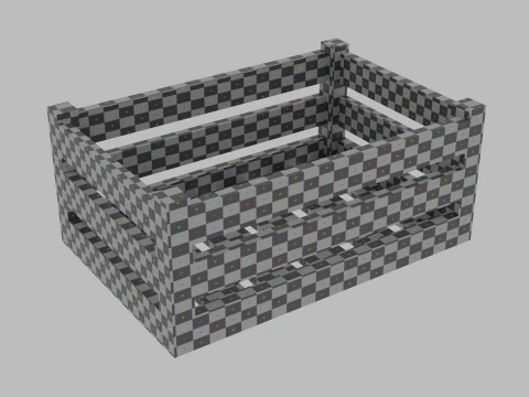 Holzkiste 3D Modell