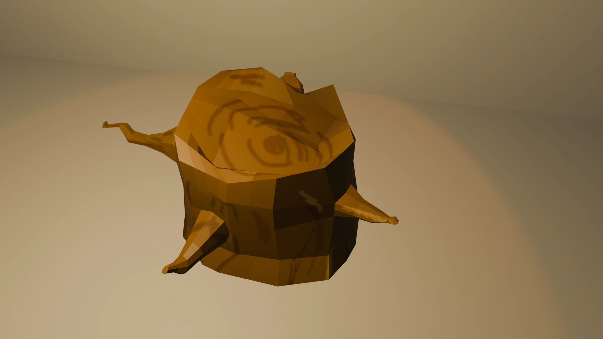 Stump 3D Model .c4d .max .obj .3ds .fbx .stl .blend 