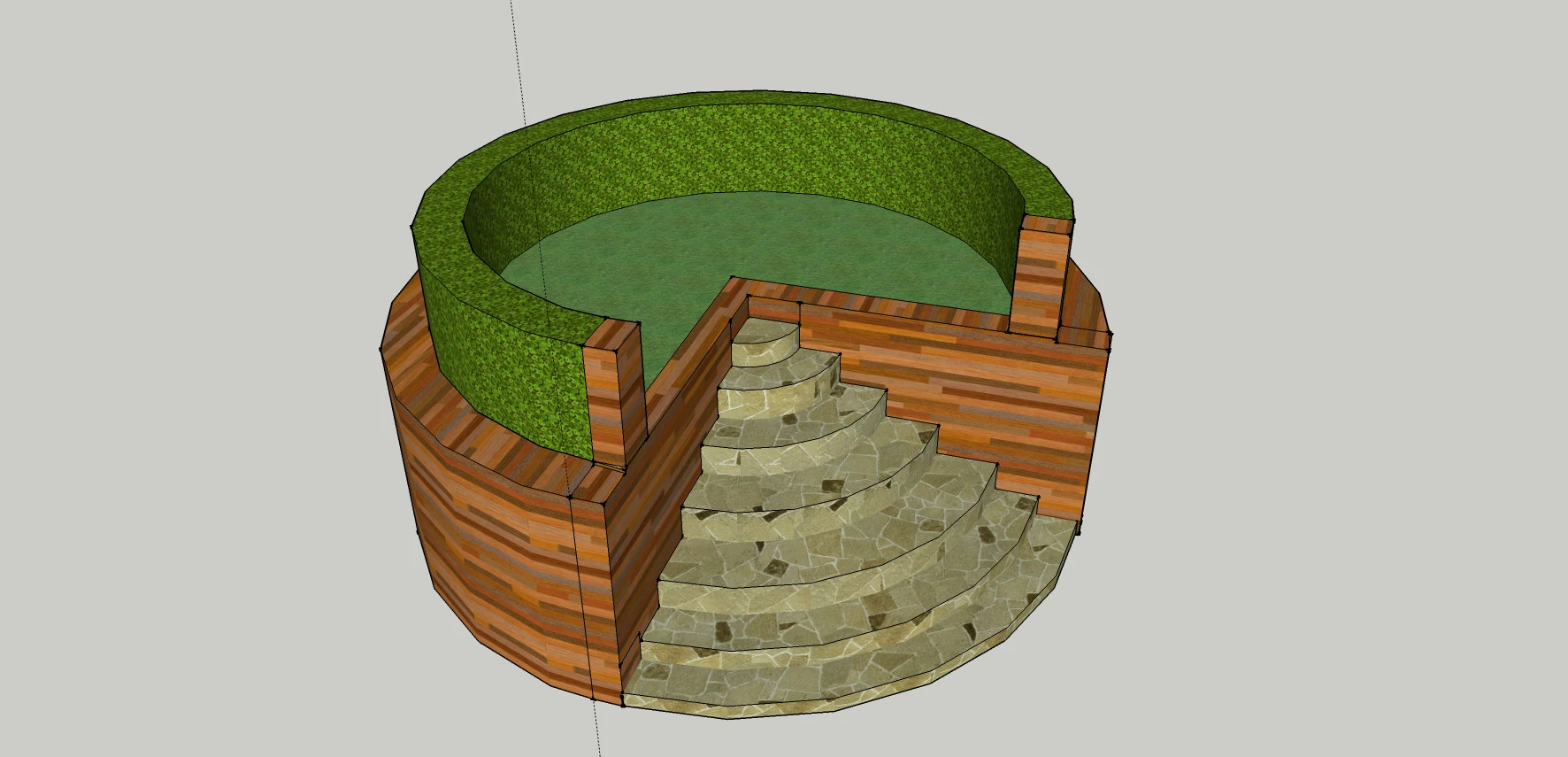 Round steps 3D Model .c4d .max .obj .3ds .fbx .stl .blend 