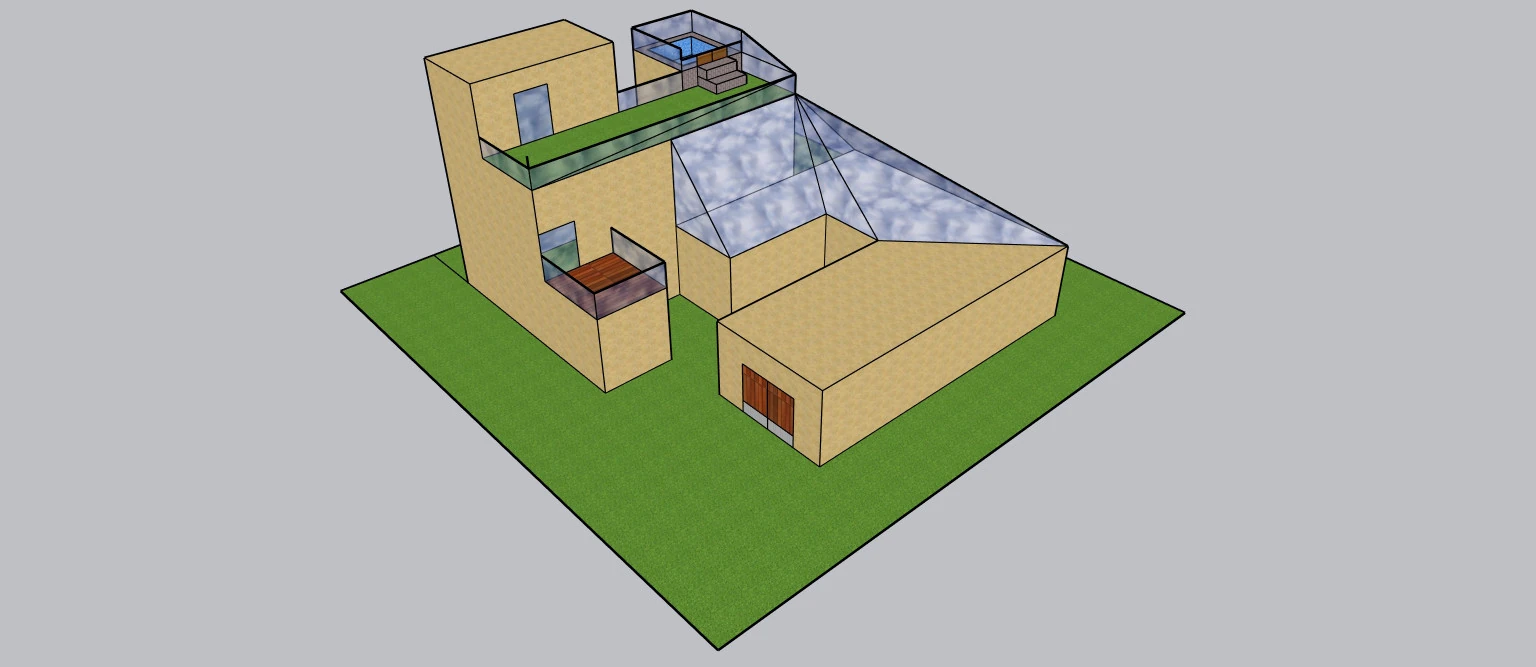 Morden mansion 3D Model .c4d .max .obj .3ds .fbx .stl .blend