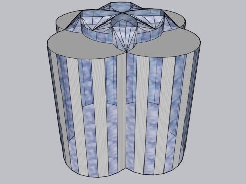The high curve building Modelo 3D