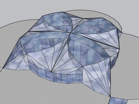 The high curve building 3D Model