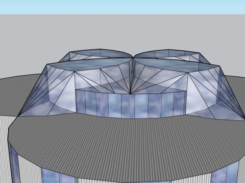 The high curve building 3D Model