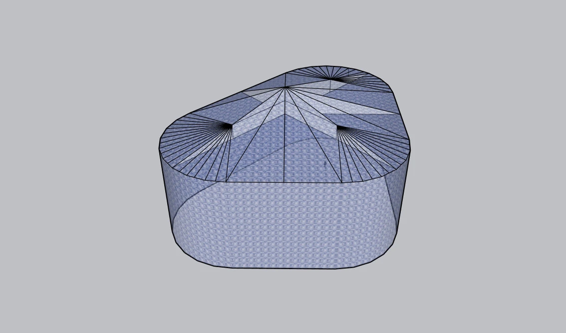 The glass triangle 3D Model .c4d .max .obj .3ds .fbx .stl .blend 