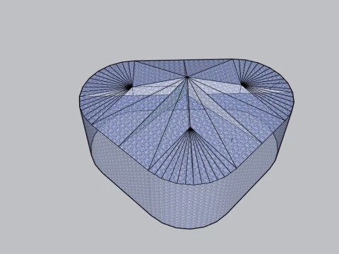 The glass triangle 3D Model