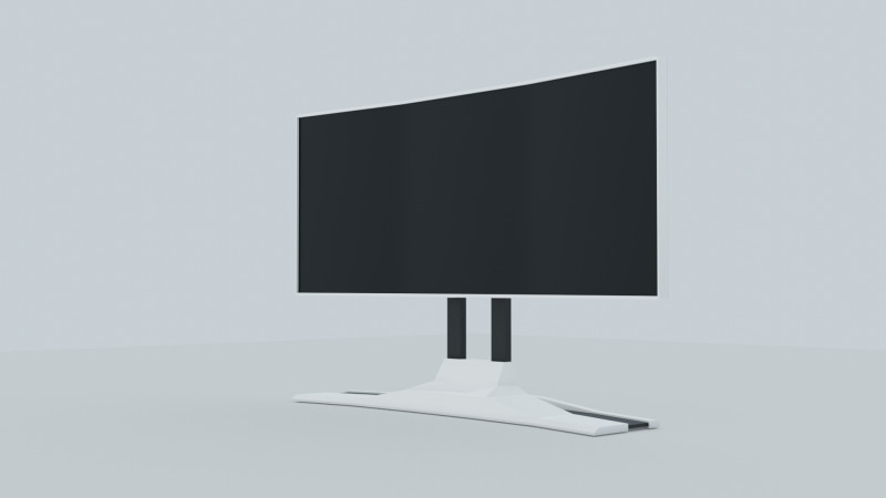 Height-adjustable gaming monitor Modello 3D .c4d .max .obj .3ds .fbx .stl .blend 