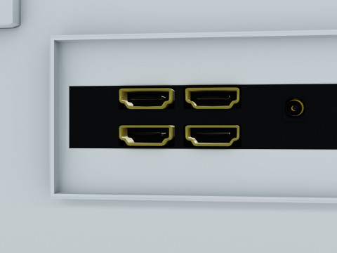 Height-adjustable gaming monitor Modello 3D