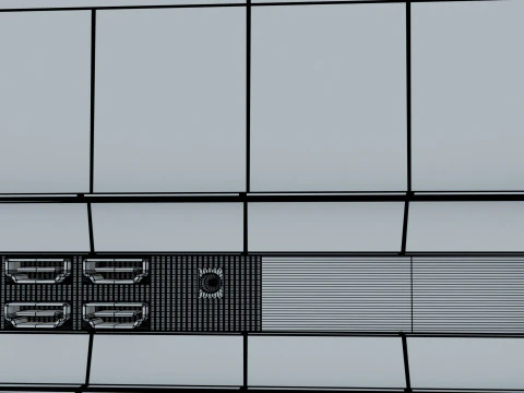 Height-adjustable gaming monitor 3D Model