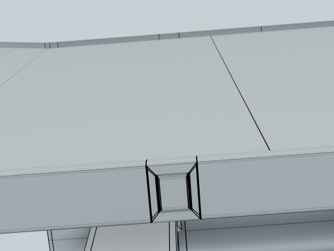 Height-adjustable gaming monitor Modello 3D
