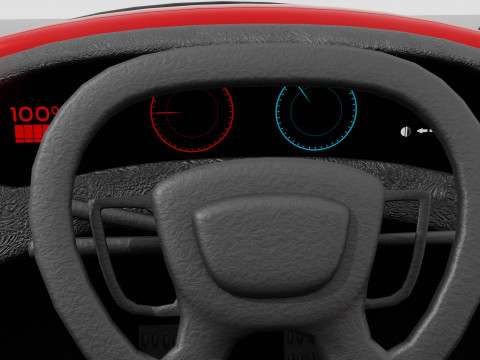 Inverted tricycle electric vehicle Modelo 3D