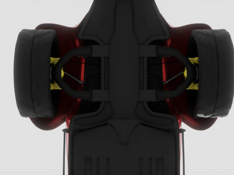 Inverted tricycle electric vehicle 3D Model