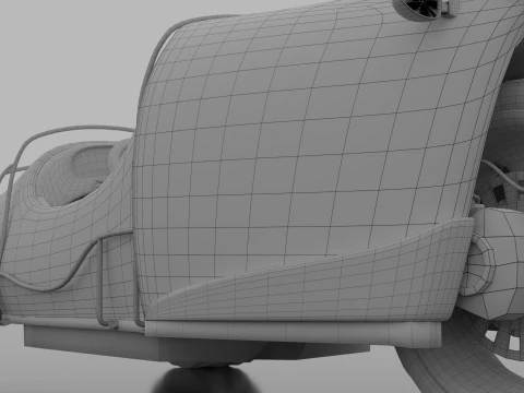 Inverted tricycle electric vehicle 3D Model