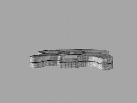 3D printable strato guitar body 3D Model