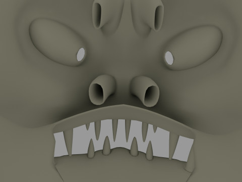 Alien skull 3D Printable Model 3D-printmodel