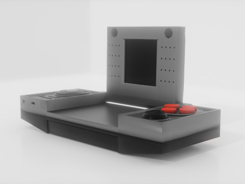 Portable video game low poly retractable display Low-poly 3Dモデル