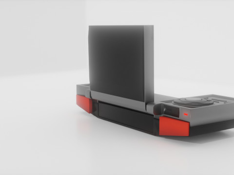 Portable video game retractable display Low-poly 3D Модель