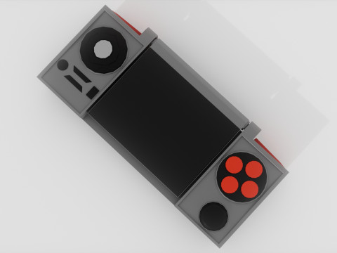 Portable video game retractable display Low-poly 3D Модель