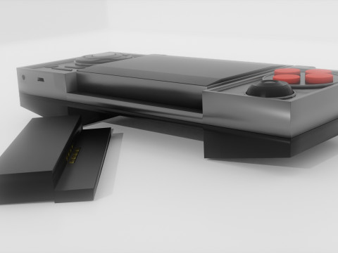 Portable video game retractable display Low-poly 3D Модель