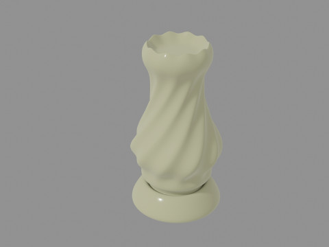 3D Printed Stylized Chessmen Collection 3D Model